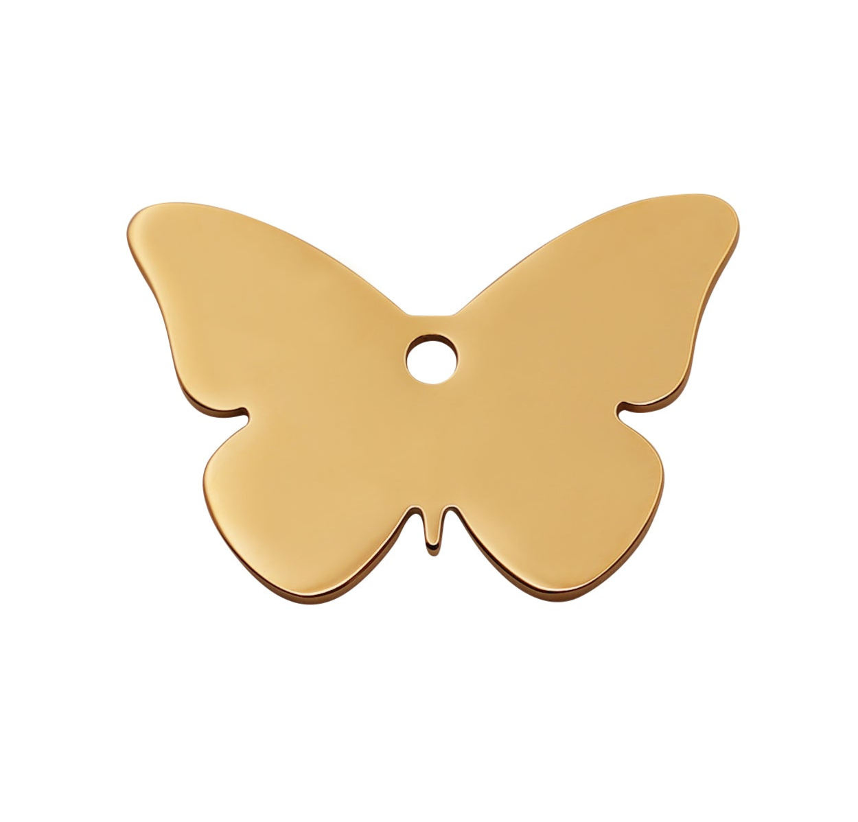 Gold Butterfly ID Tag