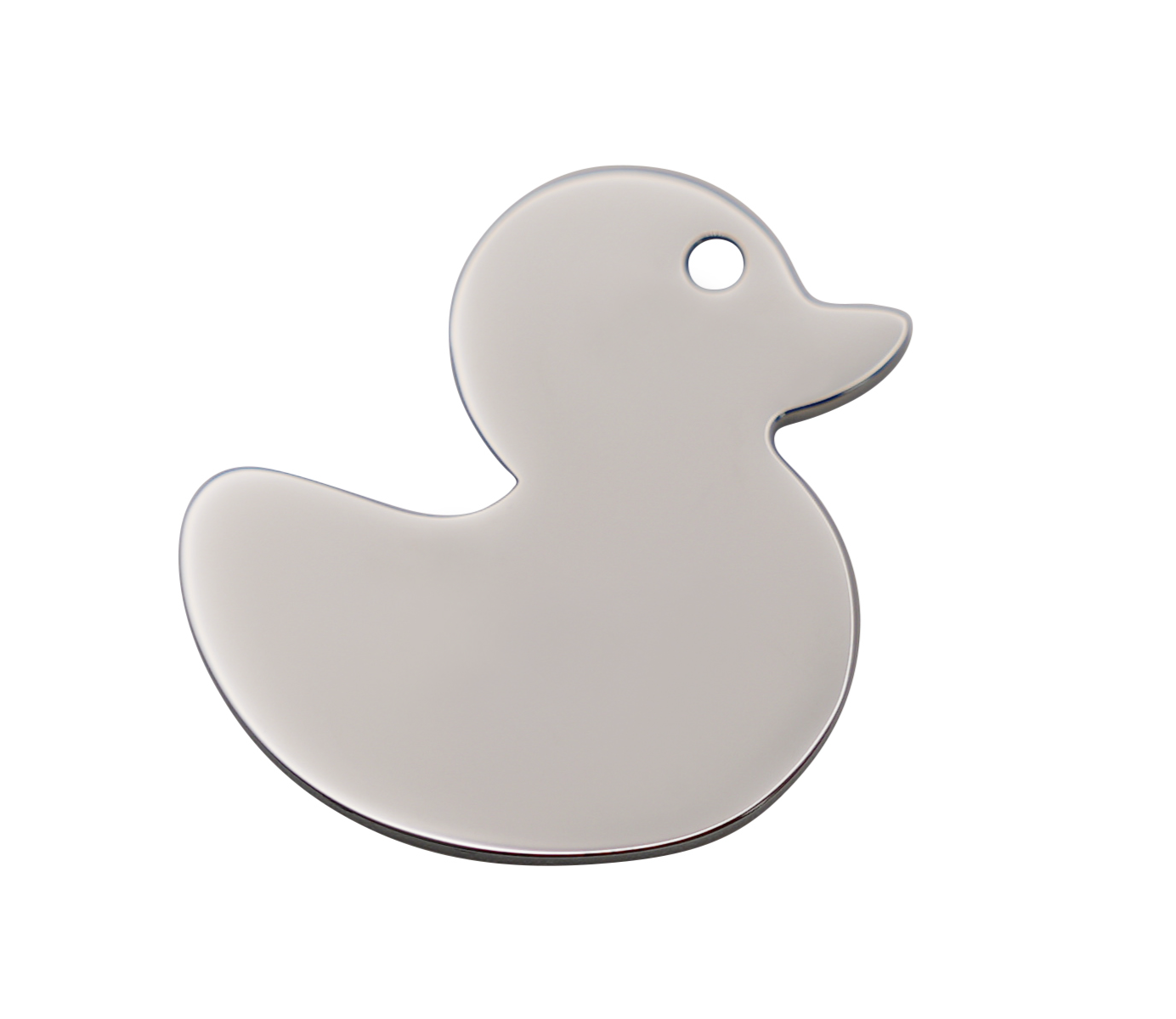 Silver duck ID Tag