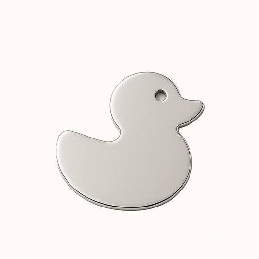 Silver Duck ID Tag
