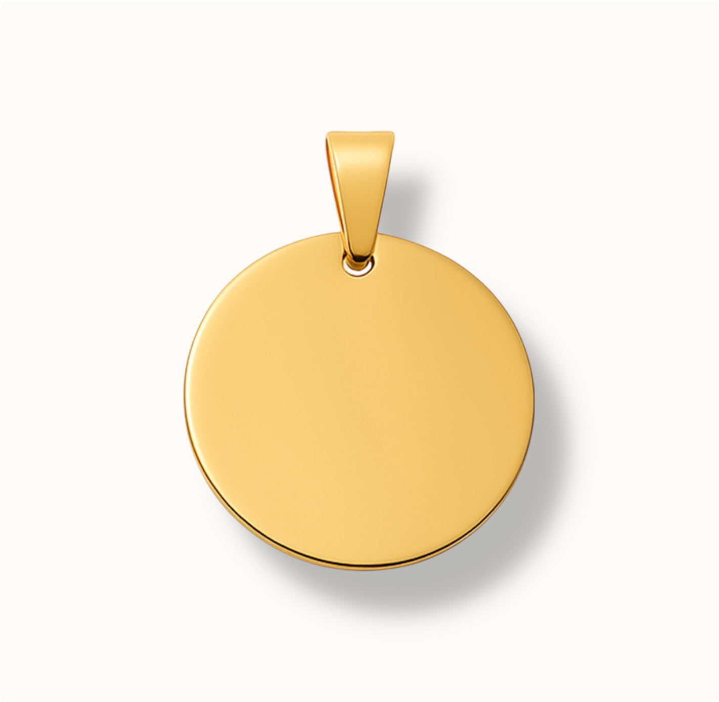 Gold Circle ID Tag