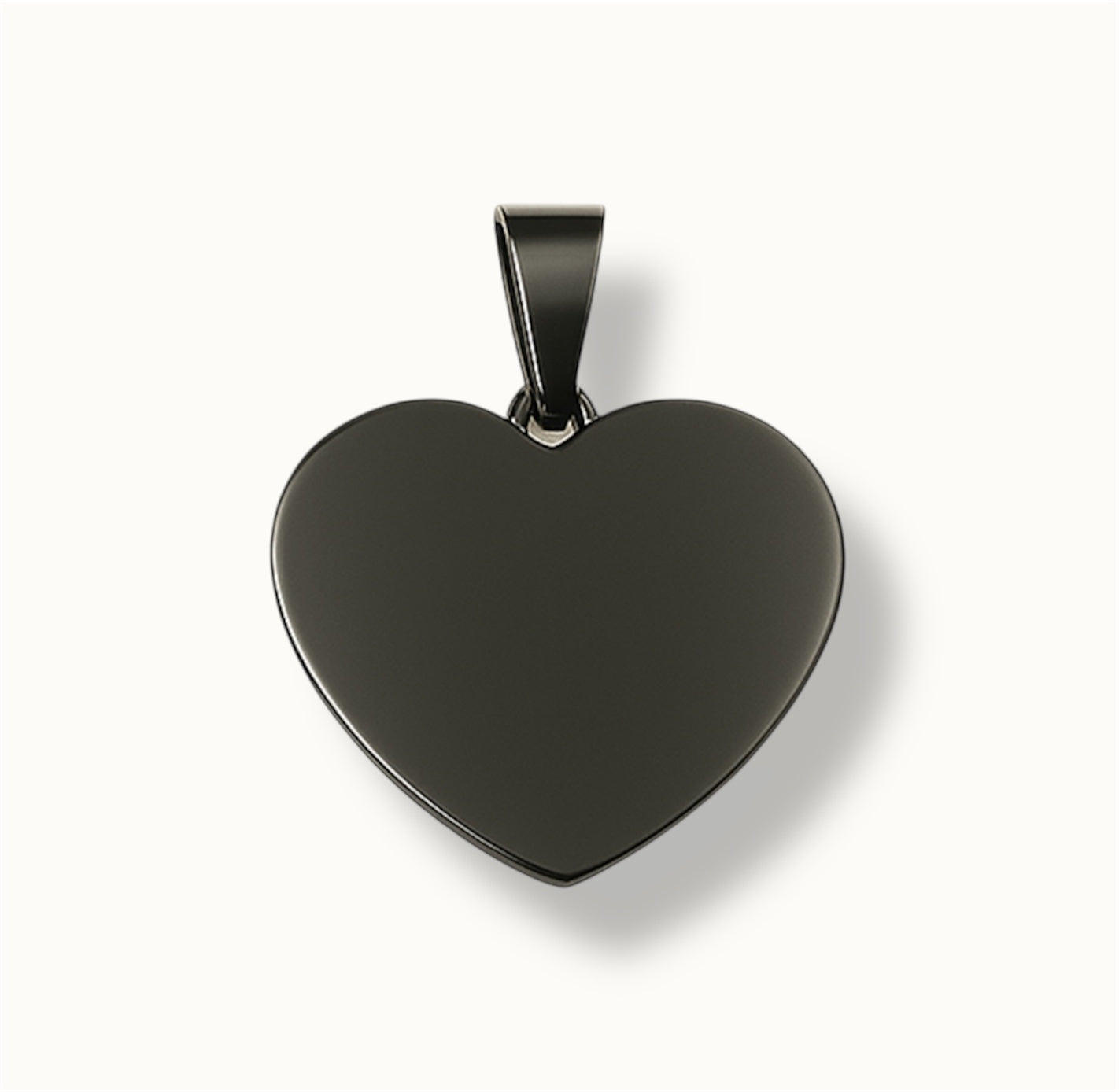 Black Heart ID Tags