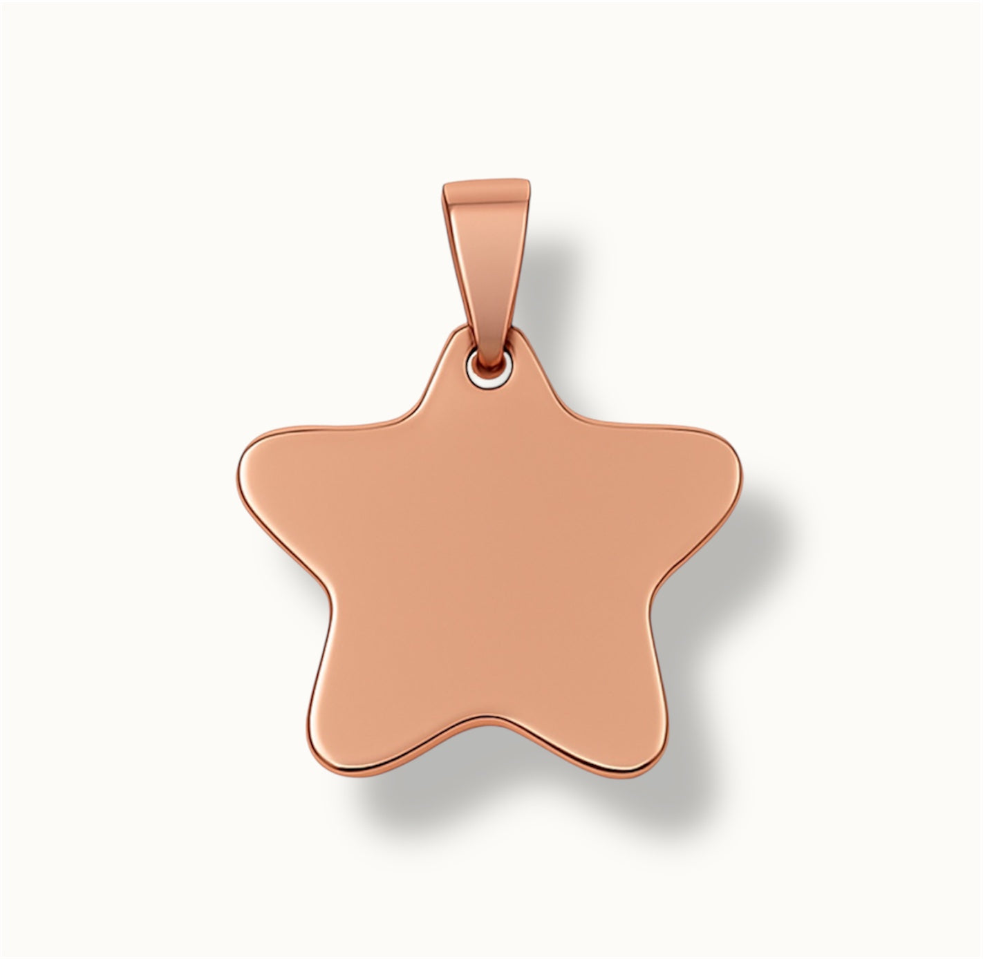Rose Gold Star ID Tag