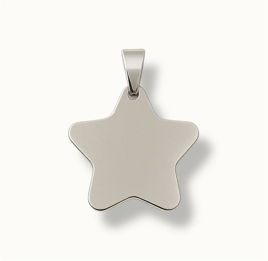 Silver Star ID Tag