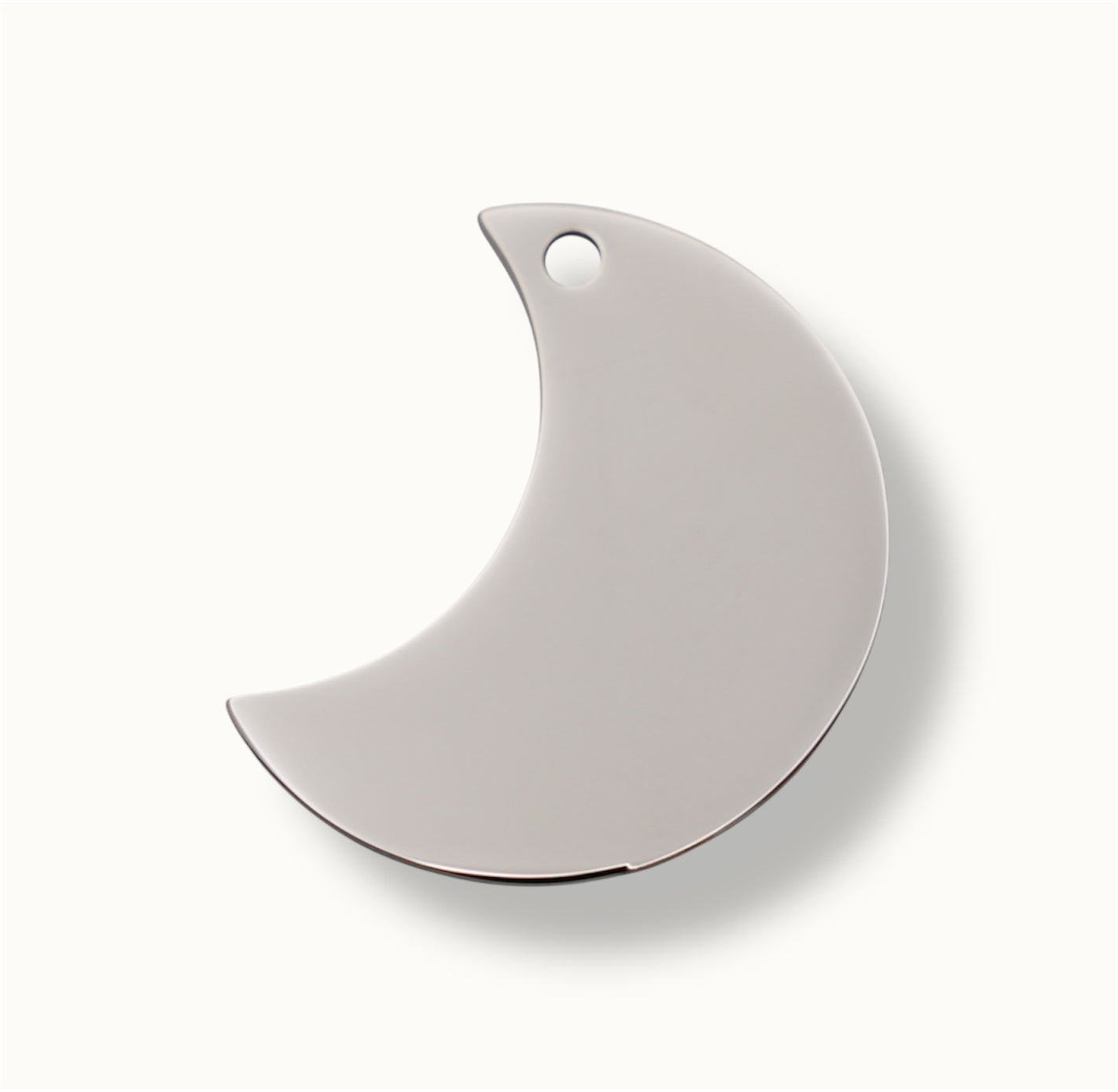 Silver Moon ID Tag