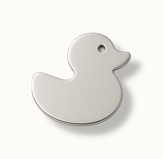 Silver Duck ID Tag