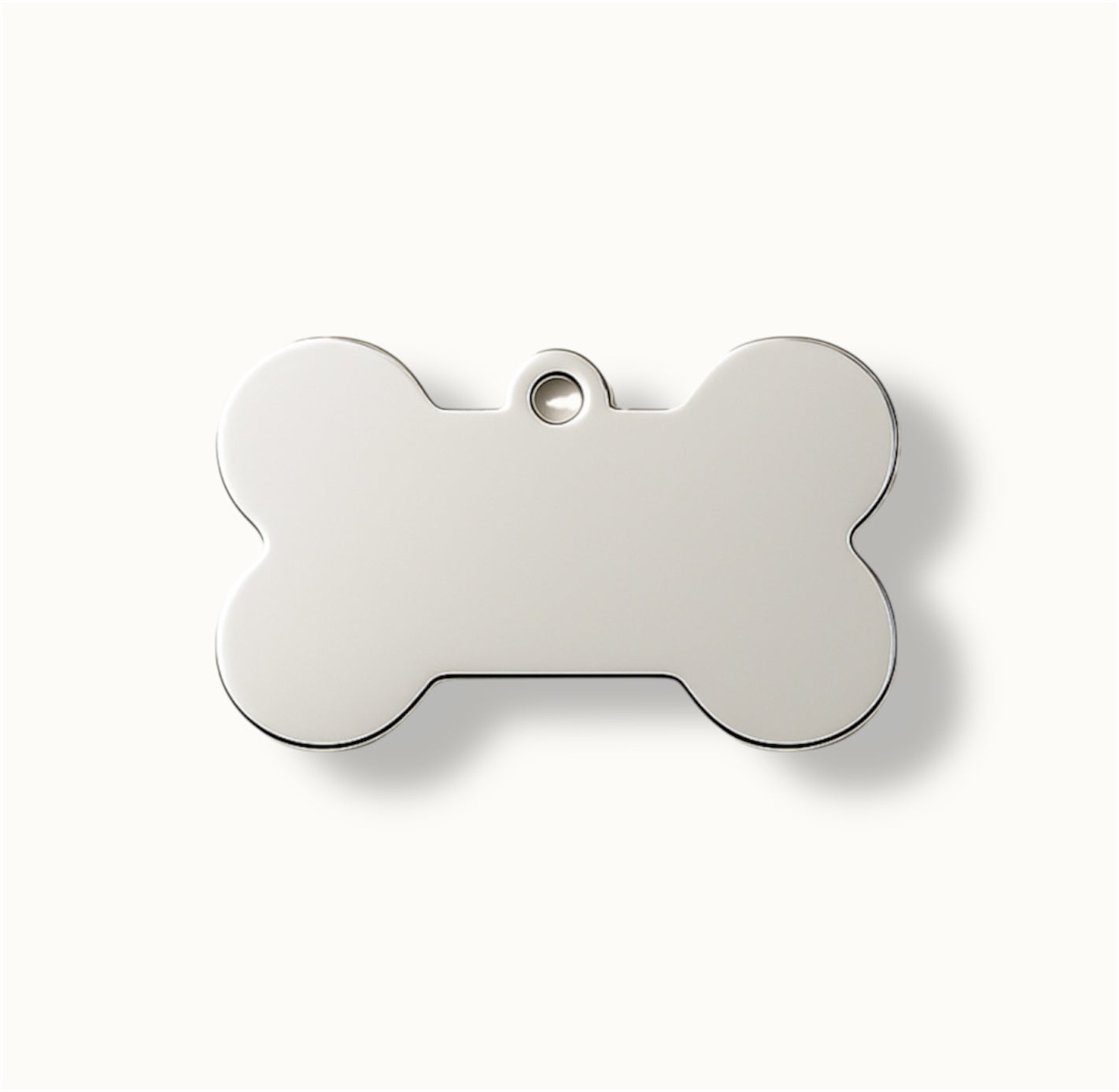 Silver Bone ID Tag