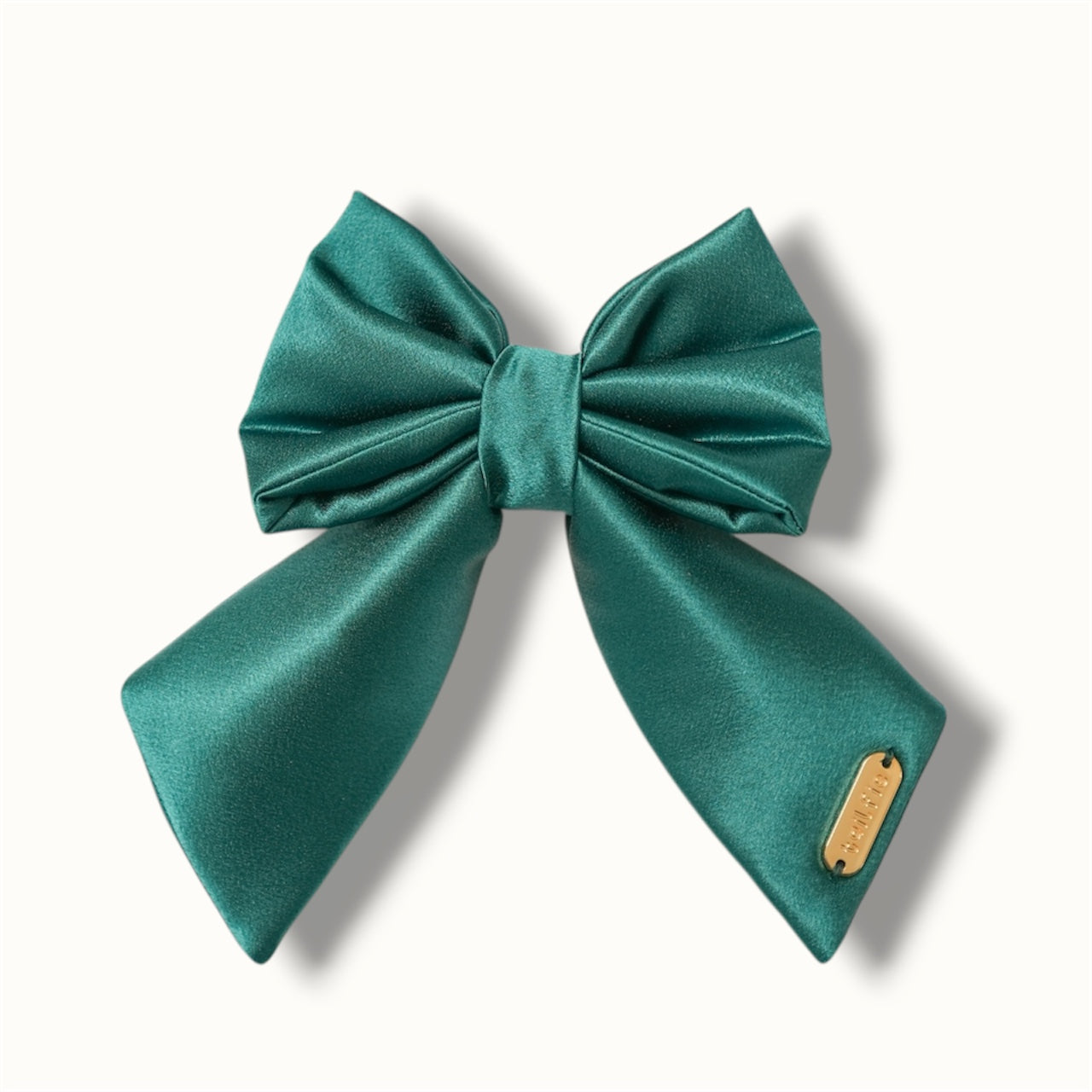 Satin Green Flair Bow