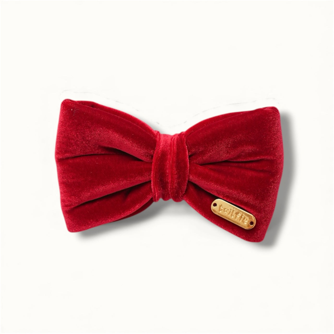Velvet Red Bow Tie